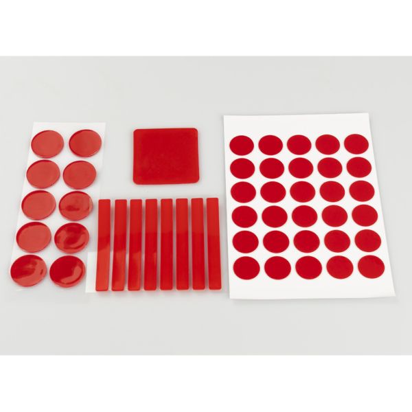 High Viscosity Red Crystal Nail Tape Cut-Free Adhesive Sticker with Double Sided Acrylic Wearable Manicure Display Tape