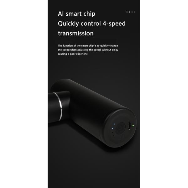 Портативный электрический массажный пистолет для фасции, релаксация мышц, зарядка через USB