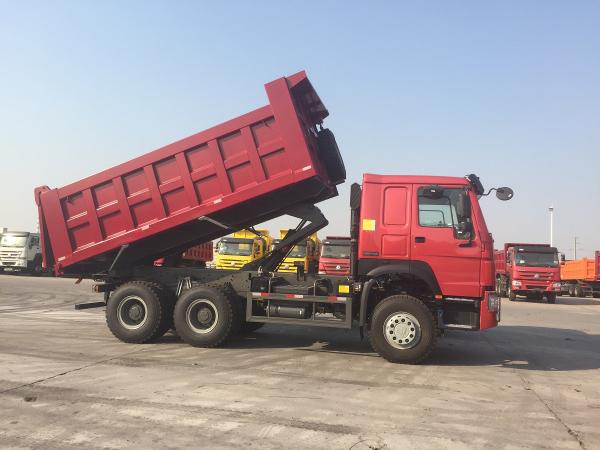Sinotruk HOWO 336HP ZZ3257N3247B 10 Wheels WD615.69 Engine Red Color 30ton Dumper Truck