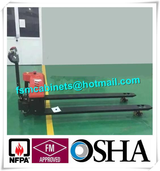Hydraulic Trolley And Cargo Stacker , Industry Fire Resistant File Cabinet For Oil Drum