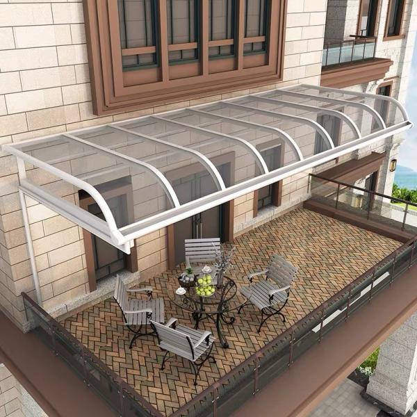 1.5mm Thickness Garden Outdoor Aluminium Window Awning Waterproof UV Protection Canopy