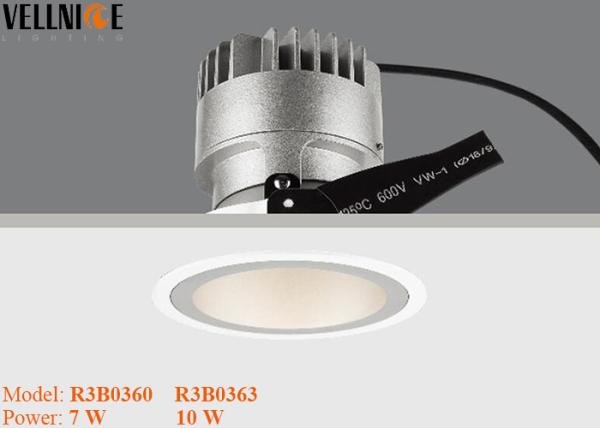 Home Hotel Indoor Adjustable LED Recessed Downlight 7w 10w Round Shape
