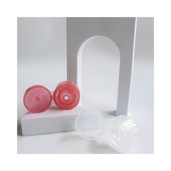 Garrafas 22mm Transparente Cilíndrico Dupla Parede Flip Cap Plástico para a cor personalizada