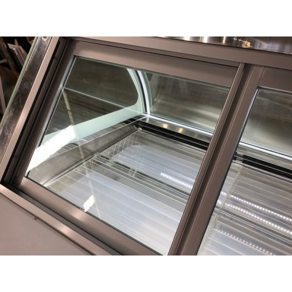 Popsicle Ice Cream Fridge Freezer Curved Glass Hard Mini Gelato Display Show Case