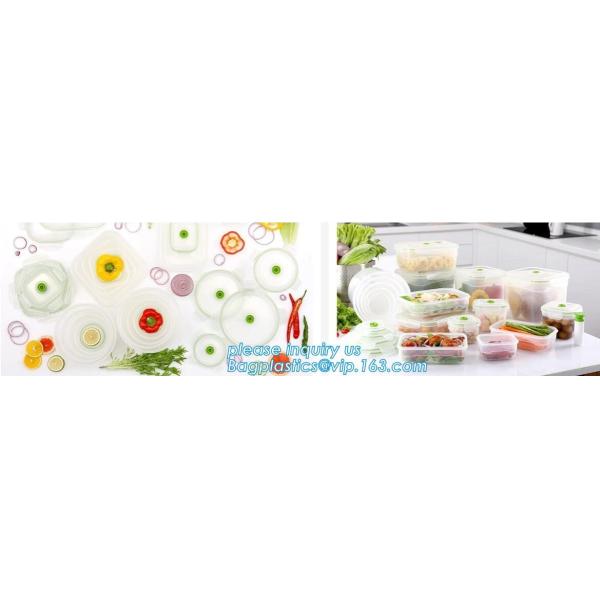 Disposable Transparent Vacuum Sealer Food Storage Plastic Packaging Roll Bag for Food Sealed, Textured Food Freshness St