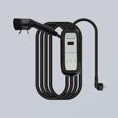 IP67 AC Portable EV Charger With LCD Display CE ROHS