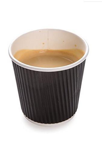Paper Double Layer Coffee Cups , Heat Insulated Office Paper Cups Food Grade