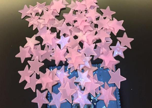 Amazon 3CM luminous star wall stickers bedroom sofa fluorescent plastic decorative painting PVC sticker