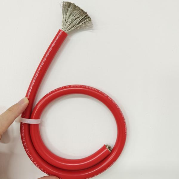 6AWG UL3512 Cable de cobre enlatado resistente al calor de alambre de silicona 200C