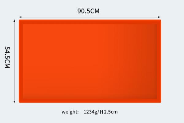 Versatile Orange Silicone Oven Pads High Temperature Resistant for Blackstone Barbecue Cleaning and Baking