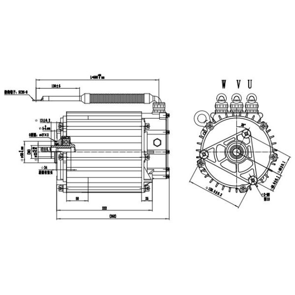 Green energy-saving solution 7.5kW PMSM for Driverless Vehicle AGV