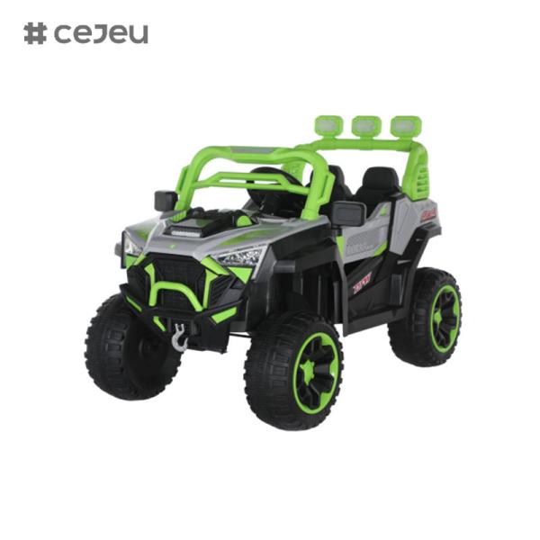 CJ-6187 12V 2-местный ребенок ездит на UTV Car, 4,5AH электромобиль грузовик автомобиль с 2x390W мотором,USB,MP3, музыка, Bluetooth