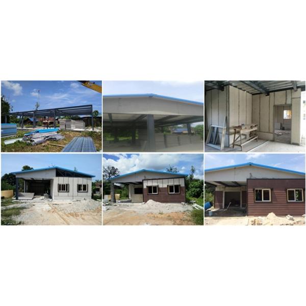 Casas rápidas da construção de aço de Premade da construção/casa de aço da construção calibre da luz