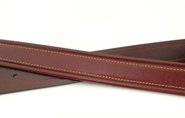 ODM 3.5cm Classic Buckle Mens Brown Leather Dress Belt