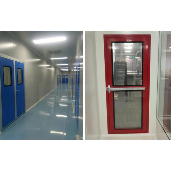 Aluminum GMP Modular Cleanroom Door Anti Corrosion