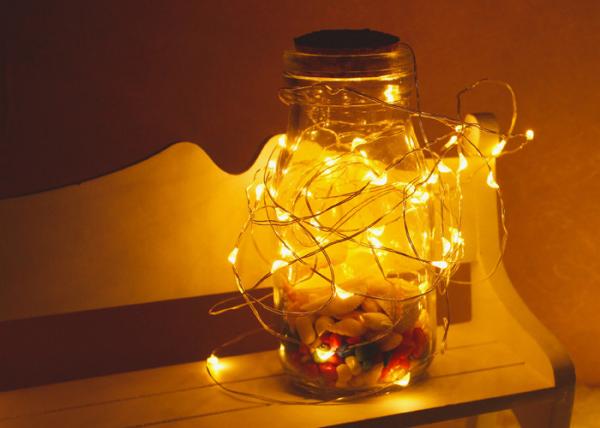 2M 20LED Decorative Indoor String Lights Warm White Copper Wire Fairy Restaurant