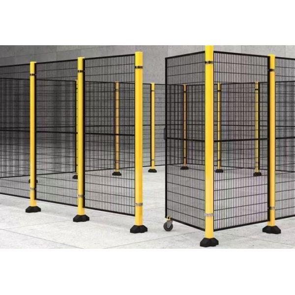 Orange Color Robot Safety Fencing For Warehousing