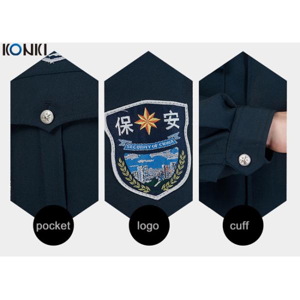 Fur Collar Jacket Security Guard Uniform Winter With Two Pockets