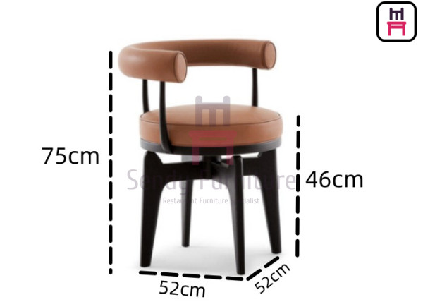 Classic Style Wood Restaurant Chair with Slatted Back and Multiple Seat Colors for Cafes and Bistros