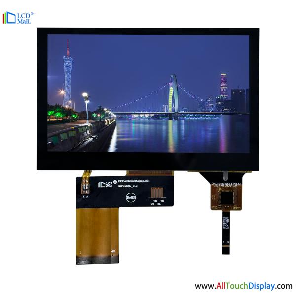 4.3 Inch GT911 CTP IC TFT LCD Display With IIC Interface CTP Touch Panel