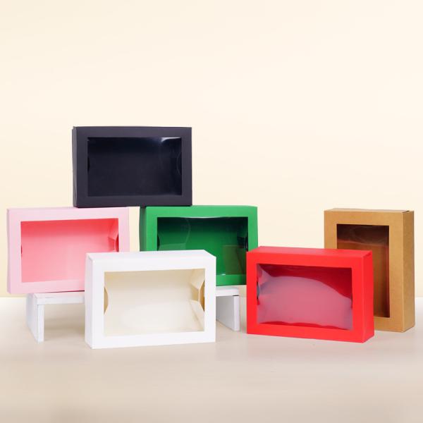 Transparent Window Paper Box Gift Box Gift Folding Paper Box Custom Packaging Box Color Box