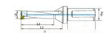 Straight Shank Multi Purpose U Drill Replaceable For Hole Machining