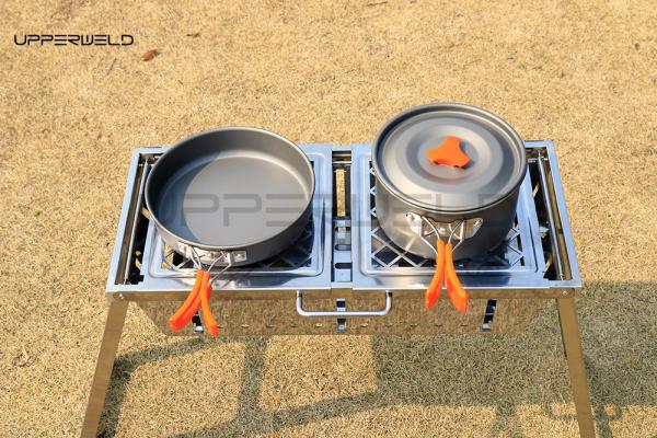 Clean Finishing Portable BBQ Outdoor Grill Foldable Stainless Steel Smokeless Grilling
