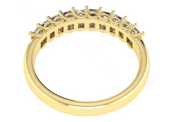 10pcs Diamond 18k Rose Gold Ring 3.0×2.0mm EM Cut for Anniversary