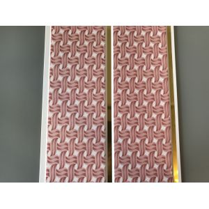 Material resistente rosado del cloruro de polivinilo de los paneles de pared del cuarto de baño de agua del color