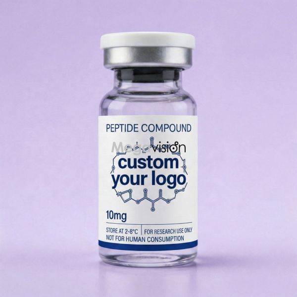 Custom OEM ODM 10ml High Adhesion Blank Peptide Vial Sticker Packaging Label Temperature Resistant for Lab Glass Vials