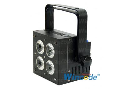 4×18W RGBWA+UV 6 em 1 LED Par Light, LED Flat Par Light, LED Uplight para Eventos de Dj de Casamento