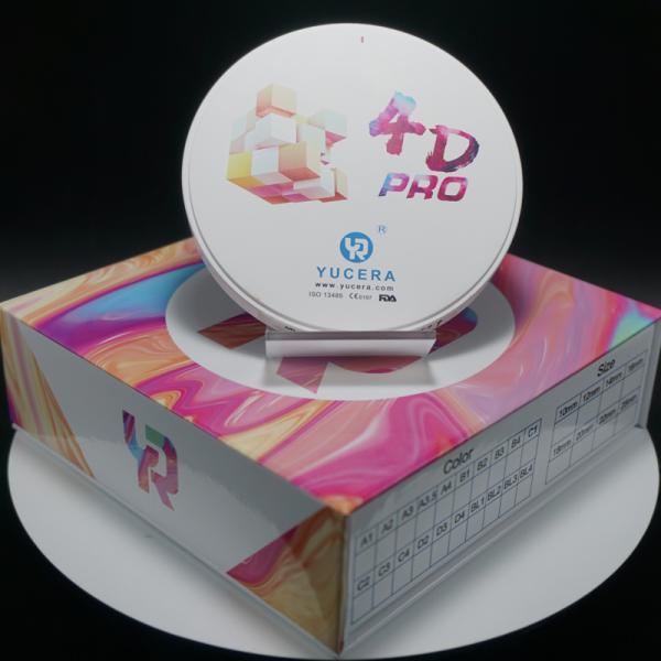 блок Pro просвечивающего Zirconia мостов окиси циркония 4D керамического полного зубоврачебный