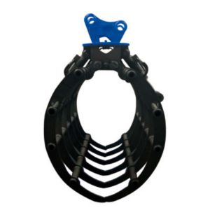 High Strength Q345B Steel Excavator Grapple Bucket with Swiss Imported Rotary Motors and Grip Card Slot Design