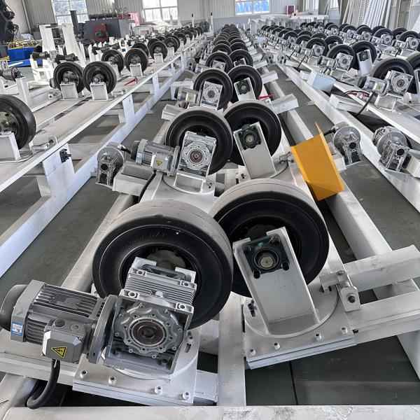 Reliable Pipe Conveyor Line with Variable Speed Control, Automatic Pipe Rotation, and PLC Intelligent Control for 3LPE Coating