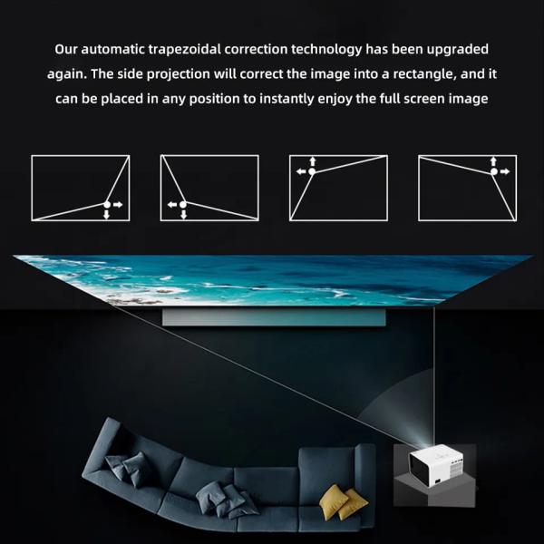 60Hz HD 4k Projector Lenovo H3  Ultra High Definition Bluetooth Android 6.0