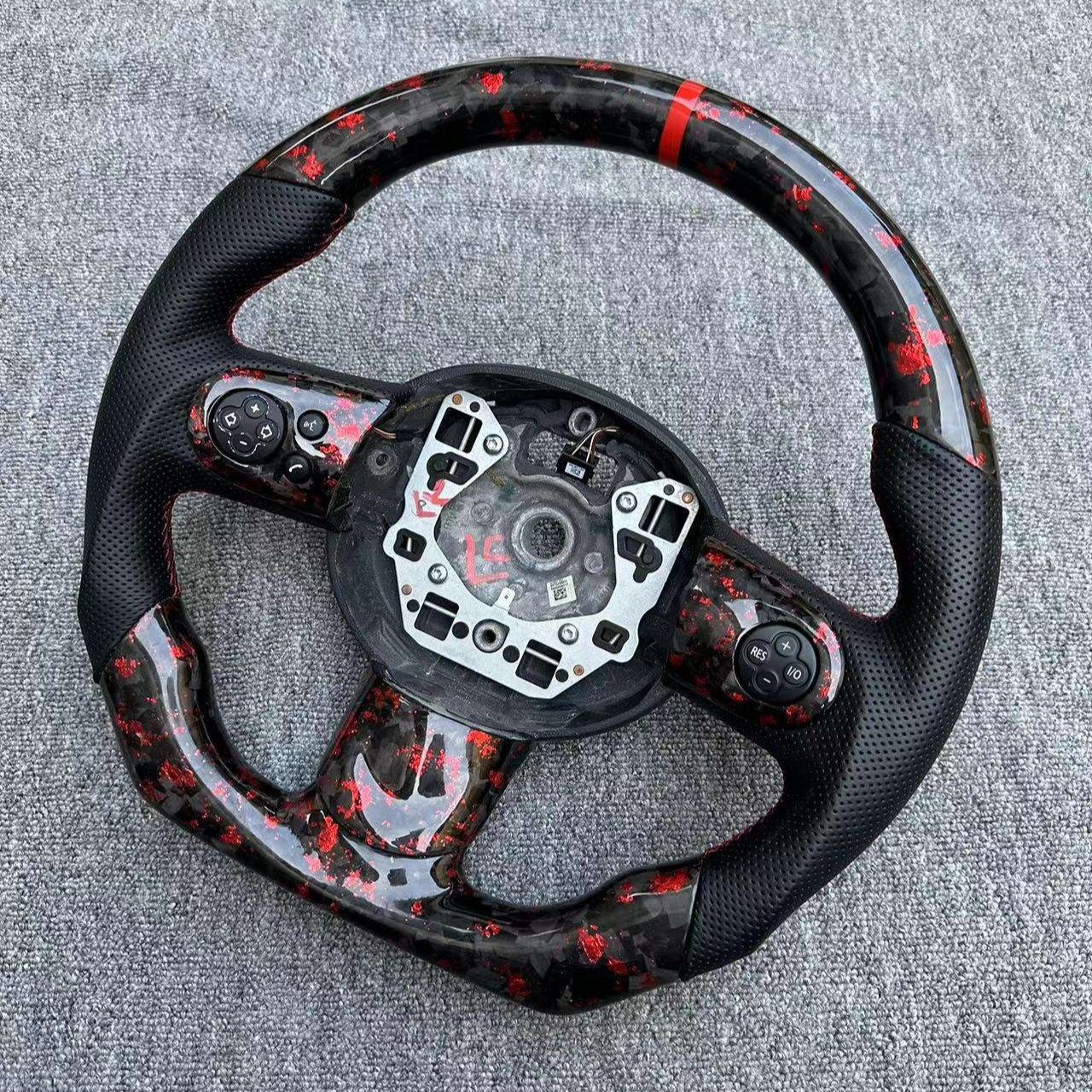 True Carbon Fiber Forged Racing Steering Wheel for BMW Mini Cooper R55/56/60 F55/56