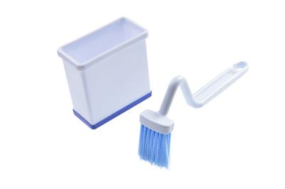 V Type Plastic Curved Toilet Cleaner Brush Corner Rim Small Clean Brush