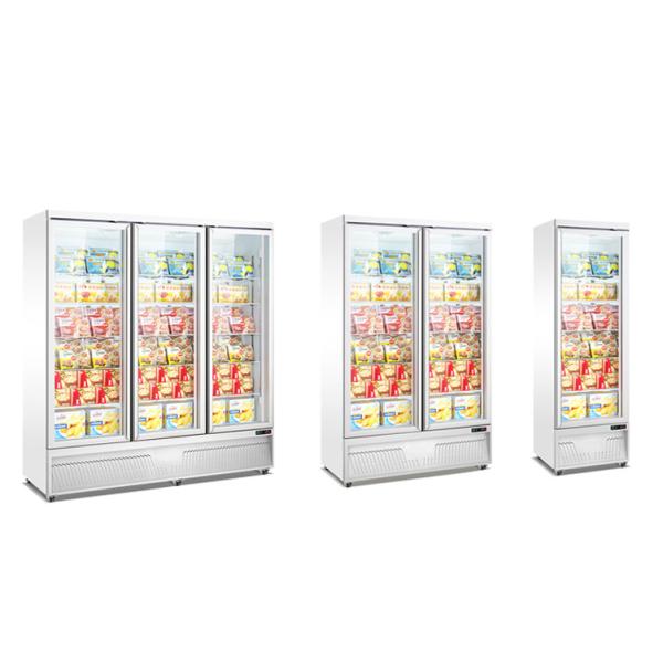 450L Supermarket Glass Door Freezer Upright Bottle Cooler