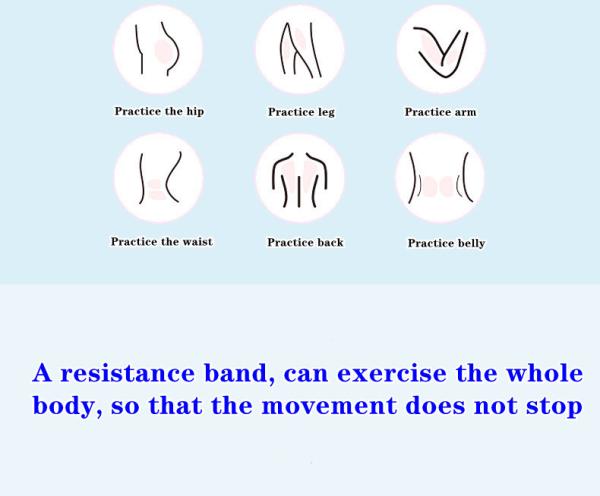 2080mm Pull Up Yoga Resistance Band Easy To Carry Two Colors