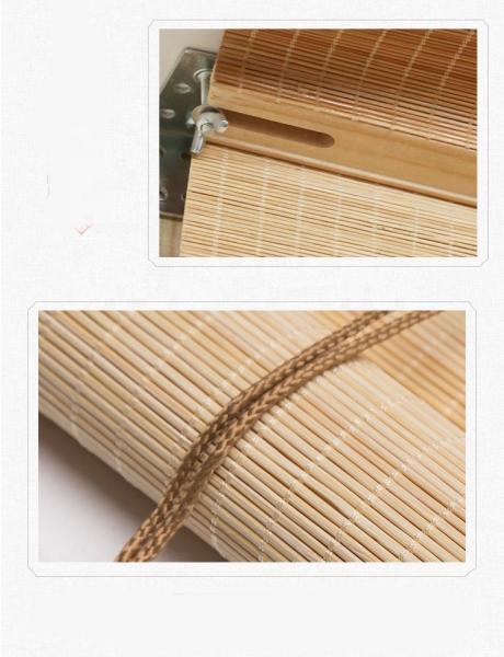 Sunshade Hotel Type Curtains , Balcony Bamboo Blinds For Tea Room Study Office Hotel