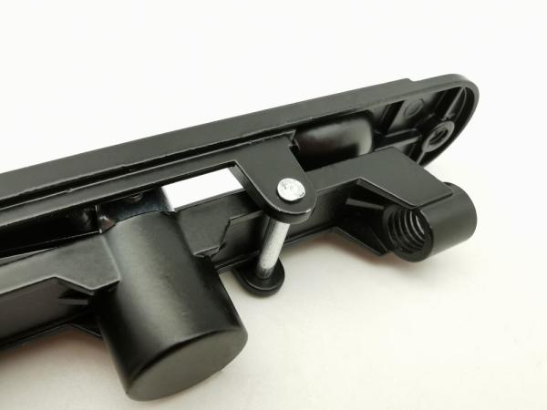 アルミニウム ドア・ボルト ロックの垂直白黒L145mm W230mmを滑らせる