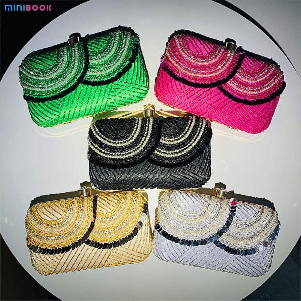 Ladies Shiny Crystal Bling Hand Bags OEM/ODM for Party Wedding Purse Evening Handbags