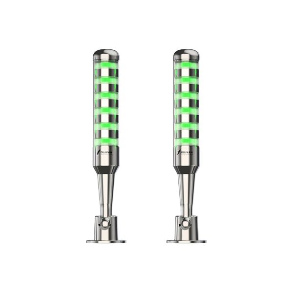 Foldable Base Single Layer Tricolor LED Signal Tower Light, 90dB Buzzer IP54