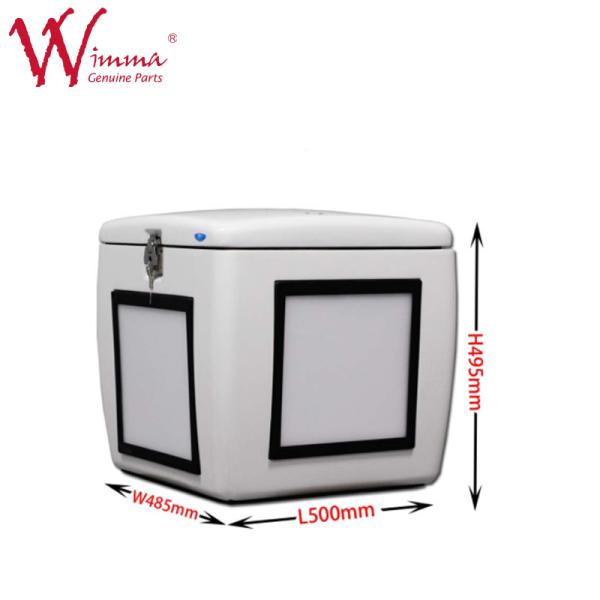 Хорошая производительность 85 L FRP стекловолокна коробка доставки Jumbo Box Белый с светодиодными лампами 500mm*485mm*495mm