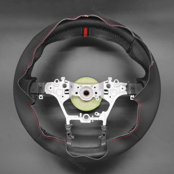 Cheap Black Pu Faux Leather Steering Wheel Wrap Cover For Toyota Hilux Pickup 2.0 2.4 2.8 P/U SC E DC G Indonesia 2015-2024