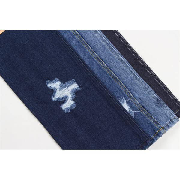 190cm Indigo Blue Cotton Polyester Rigid Denim Fabric For Jeans