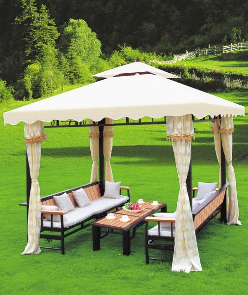 China metal frame gazebo leisure gazebo luxury outdoor pavilion 1104