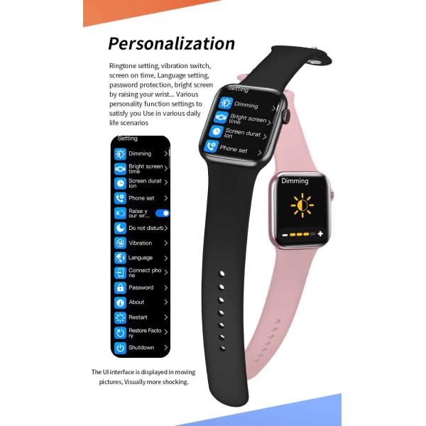 44mm 1,72» дозоров Pk IWO12 W26 фитнеса Bluetooth тарифа сердца