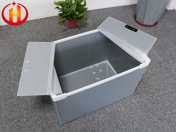 Gray Environmental PP Corrugated Plastic Storage Boxes Reusable