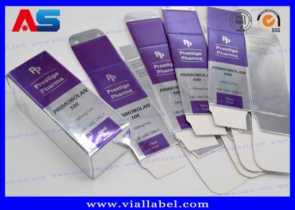 CMYK Printing Injectable Peptide 10ml Vial Boxes And Labels 10ml bottle roll labels